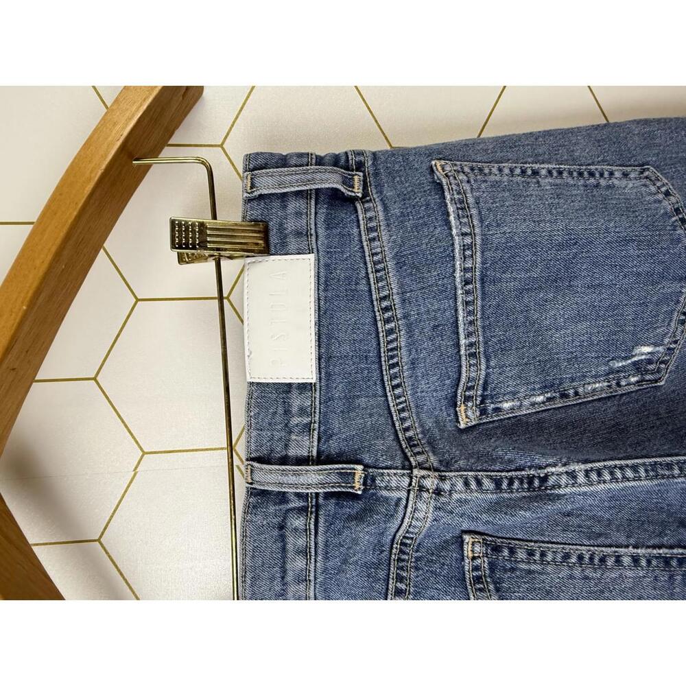 Pistola Medium Wash Alexa High Rise Slim Flare with Slit Denim Jeans - Size - 27 - Picture 3 of 9